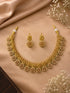 AD Short necklace Set with Antique Finish