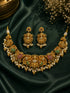 AD Short necklace Set with Antique Finish