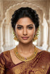 AD Short necklace Set with Antique Finish