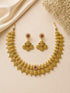 AD Short necklace Set with Antique Finish
