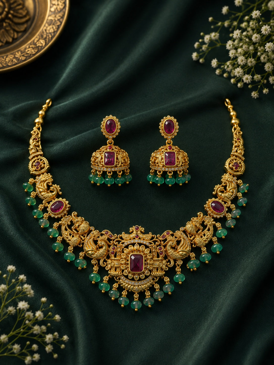 Temple Short necklace Set