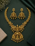 Temple Medium necklace Set with AD Stones