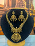 Temple Medium necklace Set with AD Stones