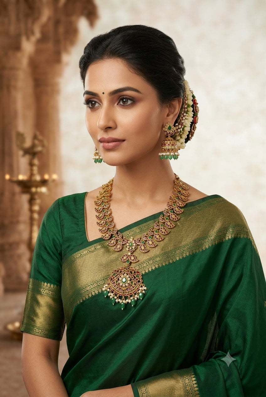 Kundan Jadau Medium Necklace Set