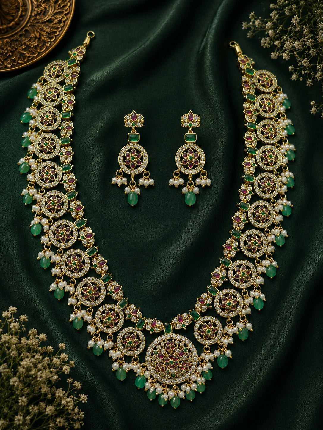 Kundan Jadau Long Necklace Set