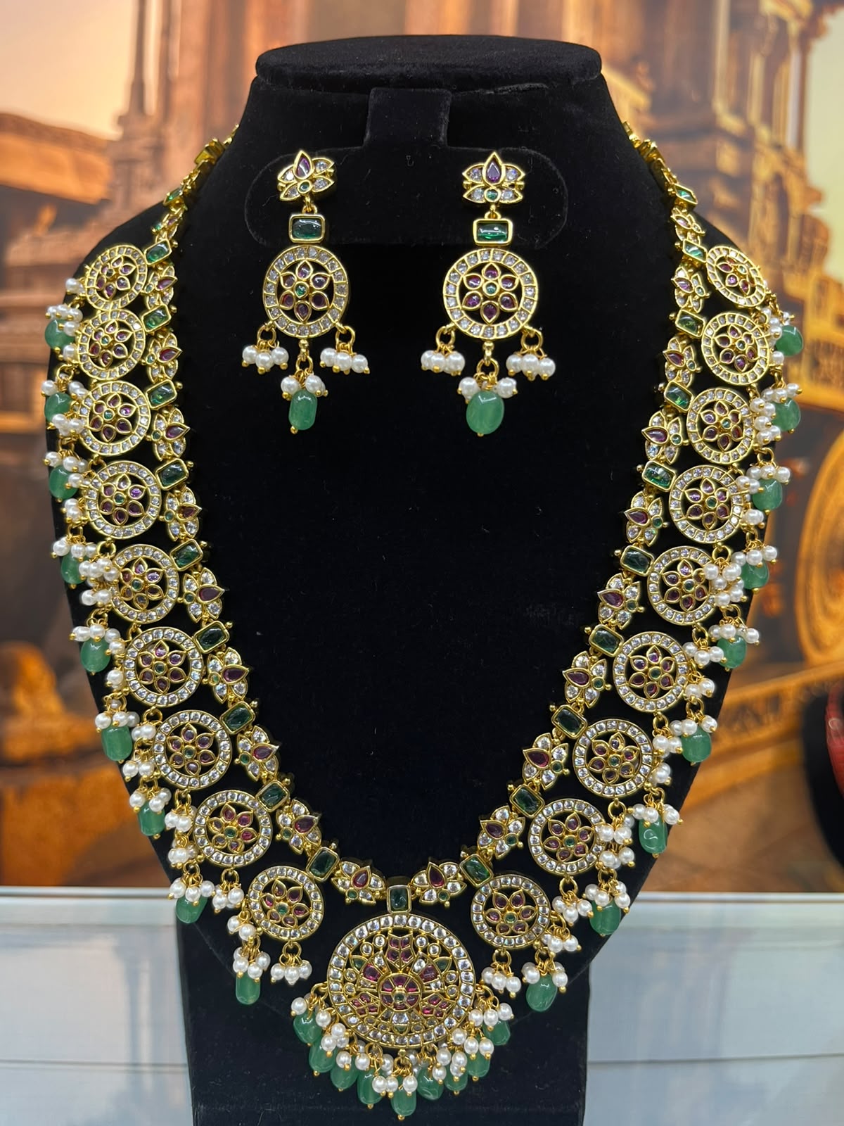 Kundan Jadau Long Necklace Set