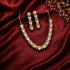 Gold Plated Short Mossanite Necklace Set