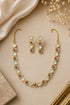 Gold Plated Short Mossanite Necklace Set