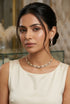 Gold Plated Short Mossanite Necklace Set