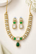 Gold plated AC Kundan Short Necklace