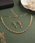 Gold Plated delicate CZ Necklace set