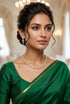 Mehendi Gold Plated delicate CZ Necklace Set