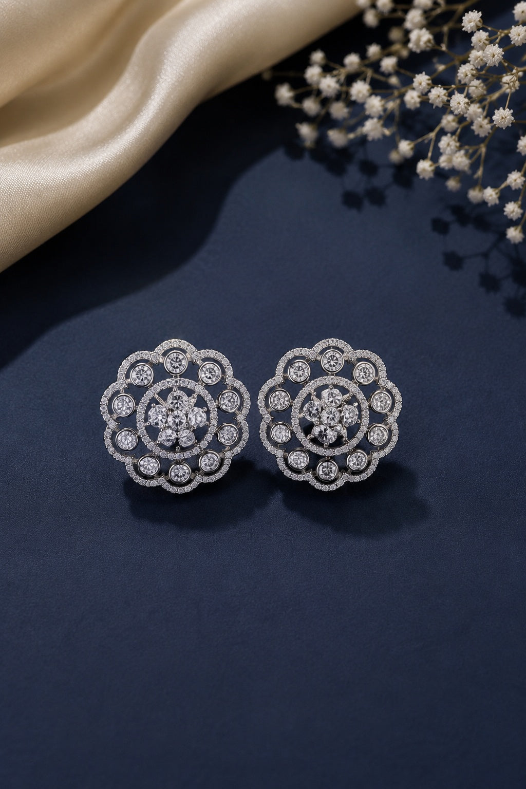 Gold Plated Mozaannite Earrings