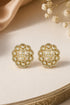 Gold Plated Mozaannite Earrings