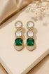 Gold Plated Mozaannite Earrings
