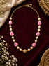 Swarovski Pearls with Gundu and Natural Stones in a Micro gold plated Chain