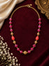 Swarovski Pearls with Gundu and Natural Stones in a Micro gold plated Chain