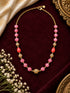 Swarovski Pearls with Gundu and Natural Stones in a Micro gold plated Chain