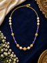 Swarovski Pearls with Gundu and Natural Stones in a Micro gold plated Chain