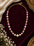 Swarovski Pearls with Gundu and Natural Stones in a Micro gold plated Chain