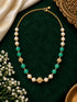 Swarovski Pearls with Gundu and Natural Stones in a Micro gold plated Chain
