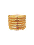 Multicolor Gold plated antique bangles set of 6 bangles  0825
