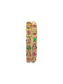 Gold plated Antique bangle with multicolor stones with Laxmi Set of 2 bangles