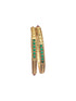Multicolor Gold plated antique bangles set of 2 bangles