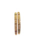 Gold plated Antique bangle with multicolor stones Set of 2 bangles