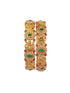 Gold plated Antique bangle with multicolor stones and pearl Set of 2 bangles