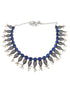 German Silver Plated oxidised multicolour stone Necklace set