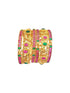 Multicolor Gold plated antique bangles set of 6 bangles  0825