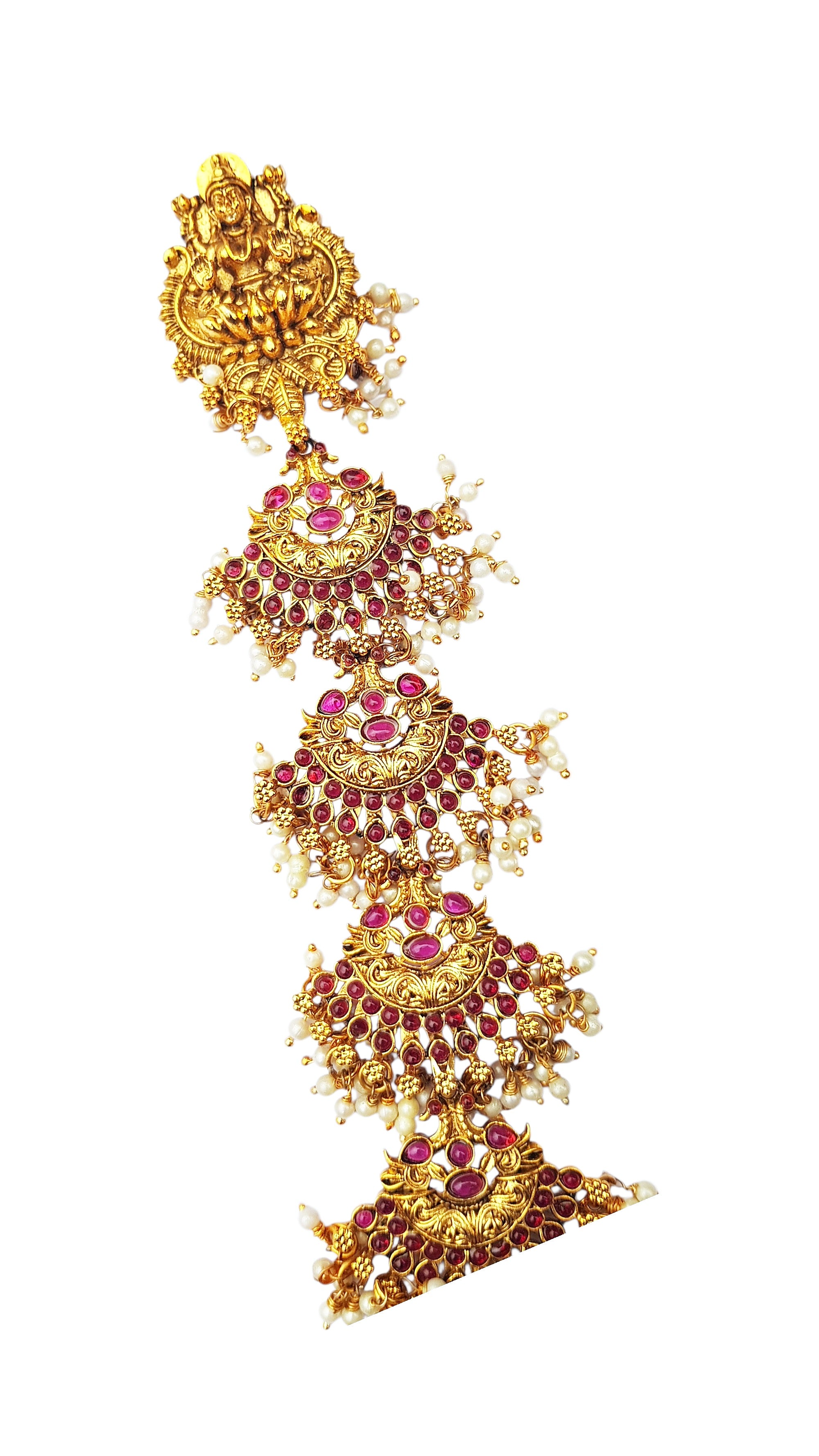 Gold Plated Hair Jada/Amboda/Hair Pin/Jade bille  0825