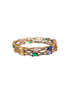 Gold Plated Multi colour cz stone Set of 2 bangles