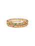 Multicolor Gold plated antique bangles set of 2 bangles  0825