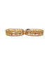 Multicolor CZ/AD stones set of 6 bangles  0825