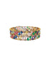 Gold Plated Multi colour cz stone Set of 2 bangles