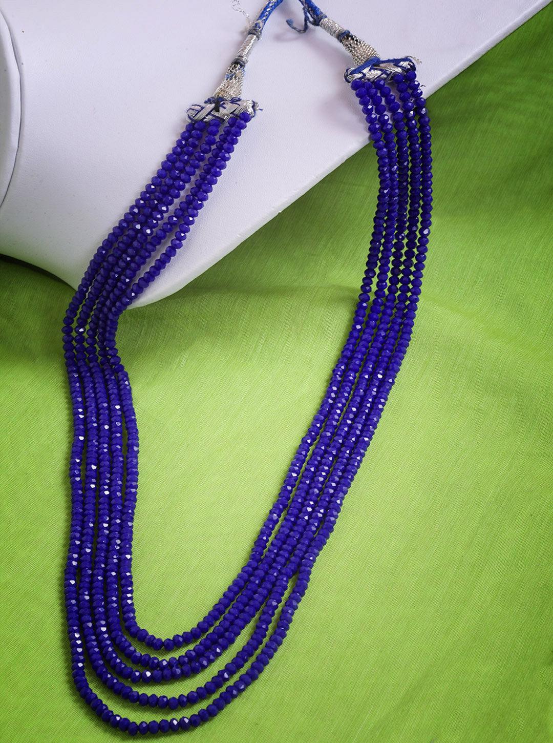 4 layer Blue color crystal Chain 8882N