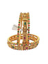 Multicolor CZ/AD stones set of 6 bangles  0825