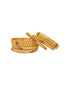 Multicolor Gold plated antique bangles set of 6 bangles  0825