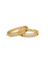Multicolor Gold plated antique bangles set of 2 bangles