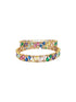 Gold Plated Multi colour cz stone Set of 2 bangles