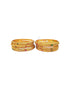 Multicolor Gold plated antique bangles set of 6 bangles  0825