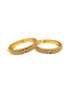 Multicolor Gold plated antique bangles set of 2 bangles