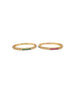 Multicolor Gold plated antique bangles set of 2 bangles