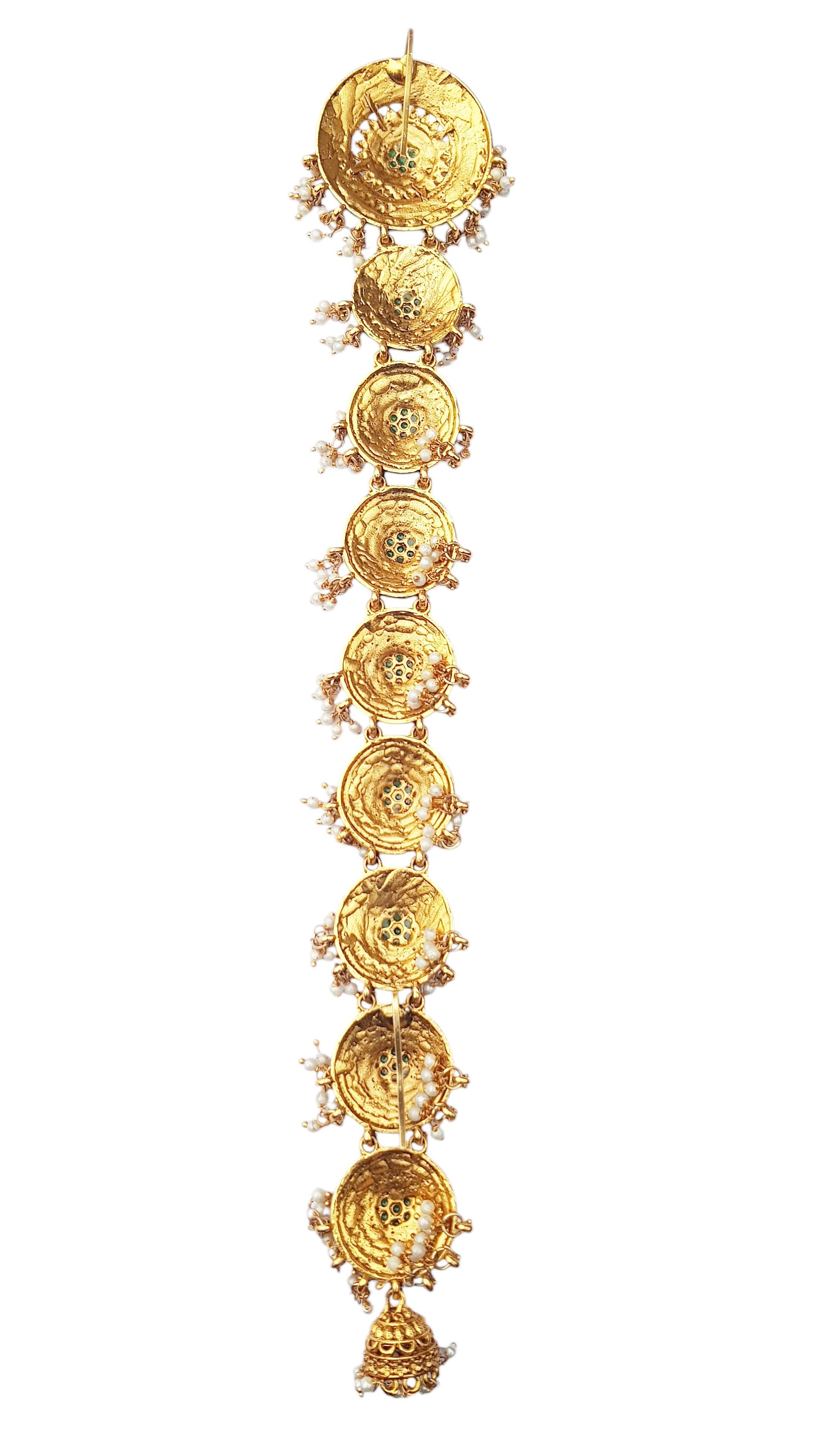Gold Plated Hair Jada/Amboda/Hair Pin Half choti/jade bille  0825