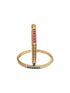 Multicolor Gold plated antique bangles set of 2 bangles