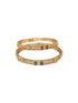 Gold plated Antique bangle with multicolor stones Set of 2 bangles
