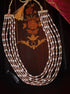 6 Layer Hydro Peach and pearl crystal Chain 8894N - Griiham