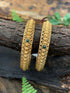 Multicolor Gold plated antique bangles set of 2 bangles